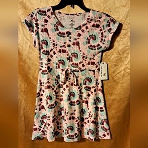 NWT One step up tie dye pattern girls dress